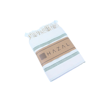 HAZAL Natural Fitilli Desenli Peştemal